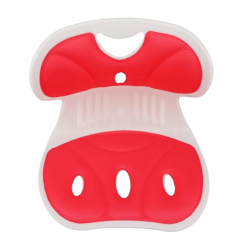Haofy Ergonomic Posture Corrector Cushion Memory Foam PP Material for Lumbar Support Back Pain Relief Suitable for Home School Office for Students Children Daily Use RV Life Small (Red) - color: Red