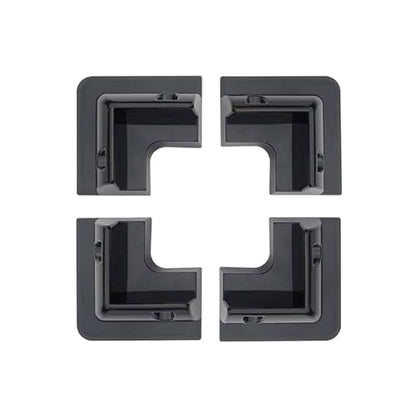 Spartan Power ABS Drill Free Solar Panel Mount 4 Piece (Black) Great for RV's, Vans, Trailers, Buses, Skoolies, Boats - color: Black