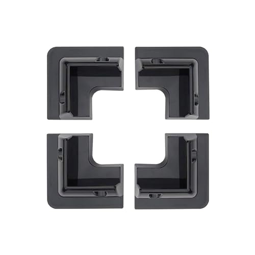 Spartan Power ABS Drill Free Solar Panel Mount 4 Piece (Black) Great for RV's, Vans, Trailers, Buses, Skoolies, Boats - color: Black