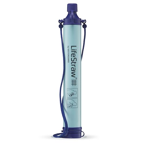 LifeStraw Personal Water Filter for Hiking, Camping, Travel, and Emergency Preparedness - color: Blue, size: 1 Pack, style: 1 Pack