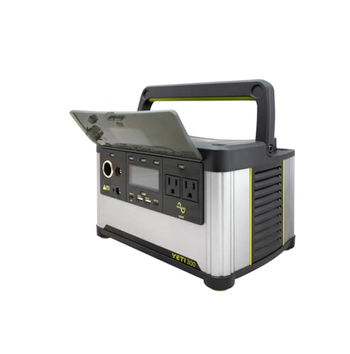 Goal Zero Yeti Portable Power Station, Yeti 300 + Nomad 50 Solar Generator, 297 Watt Hour LiFePO4 Battery, Water resistant & Dustproof Solar Generator For Outdoors, Camping, Tailgating, & Home - style: Yeti 300 - Nomad 50