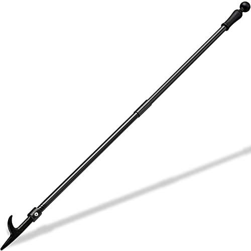 BsBsBest Fire Poker for Fire Pit, 31 Inch Extra Long Portable Campfire Poker for Fireplace, Camping, Wood Stove, Outdoor and Indoor Use, Rust Resistant Stainless Steel Black Finish - color: Black, size: 31 Inch