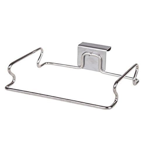 Metal Hanging Garbage Bags Rack Kitchen Wash Cloth Towel Storage Holders Wall Hanging Cupboard Cabinet Stand Organizer Shelf