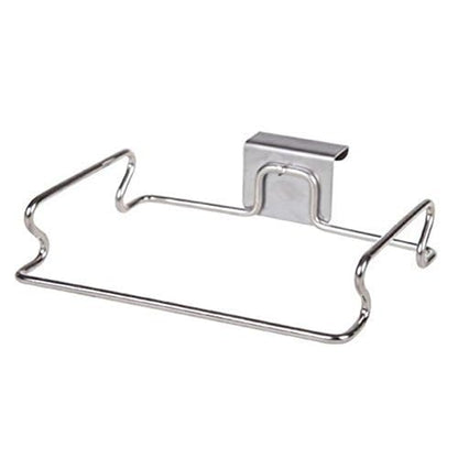 Metal Hanging Garbage Bags Rack Kitchen Wash Cloth Towel Storage Holders Wall Hanging Cupboard Cabinet Stand Organizer Shelf