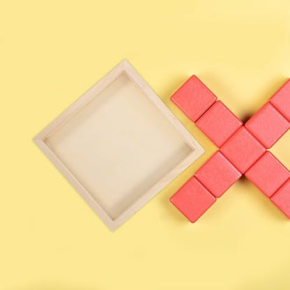 BESPORTBLE 6pcs Unfinished Wooden Serving Trays for Puzzle, Craft, Storage