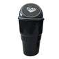 Automotive Cup Holder Trash Can, Mini Car Garbage Can Vehicle Rubbish Bins with Lid for Car Office Home Bedroom Desk (Grey) - color: Grey