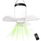 HOYECHI Camping Accessories Fan with Light - Portable Rechargeable Tent Fan with 8000mAh Battery, Remote Control & Hanging Hook - Cool Camping Gear for Tents, Outdoor, RV & Car Essentials