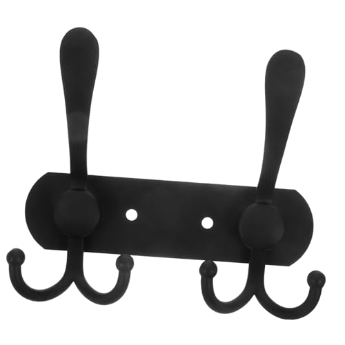 Homoyoyo Wall Mounted Multi-Functional Hooks for Bathroom Kitchen and Home Towel and Coat Hangers Easy to Install for Organizing Keys Purses and More