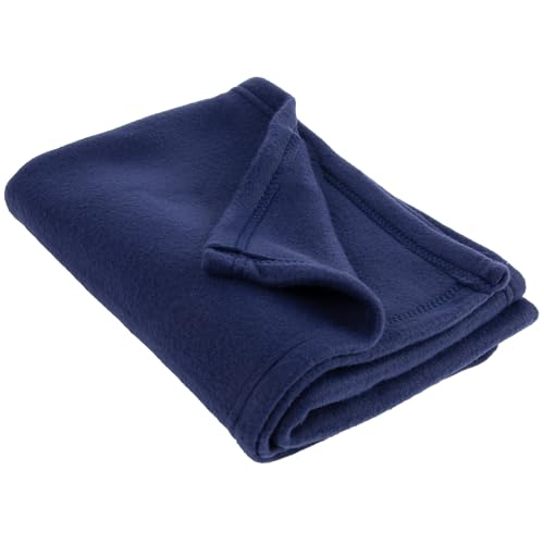 (24 Pack) Bulk Fleece 50x60 Throw Blankets for Wedding Favors, Homeless Women, Men, Homes, Bed, Sofa, Couch, Office, Pet Blankets, Travel | Soft Warm Lightweight Throw Blankets in Bulk (Navy) - color: Navy Blue