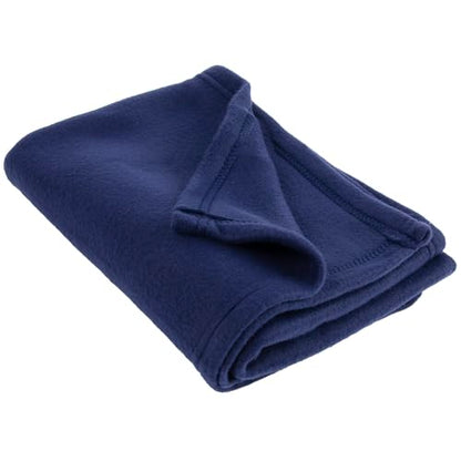 (24 Pack) Bulk Fleece 50x60 Throw Blankets for Wedding Favors, Homeless Women, Men, Homes, Bed, Sofa, Couch, Office, Pet Blankets, Travel | Soft Warm Lightweight Throw Blankets in Bulk (Navy) - color: Navy Blue