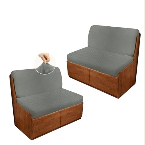 RV Dinette Cushion Covers,4PCS Corn Grid RV Couch Cover,Camper Cushion Covers,Camper-rv Sofa Cover for Couch,Bench Seat & Dinette Booth Cushions(Dark Grey,[39.4" to 49.2"]×[19.7" to 25.6"]) - color: Corn Grid/Dark Grey/4pcs
