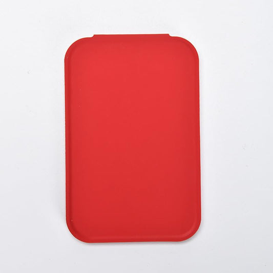 Hand Mirror,Ultrathin Ultralight, Portable, Folding, Handheld, Compact Travel Mirror for Camping,Home,Office,Small Mirror for Pocket and Purse,Good for Gift (Red) - color: Red