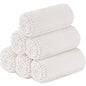 Buryeah 6 Pcs Flannel Throw Blanket Bulk 50 x 60 in Sleepover Blanket Outdoor Wedding Throw Lightweight, Oeko-tex Standard 100 Certified for Sofa Homeless Gifts (Cream White) - color: Cream White