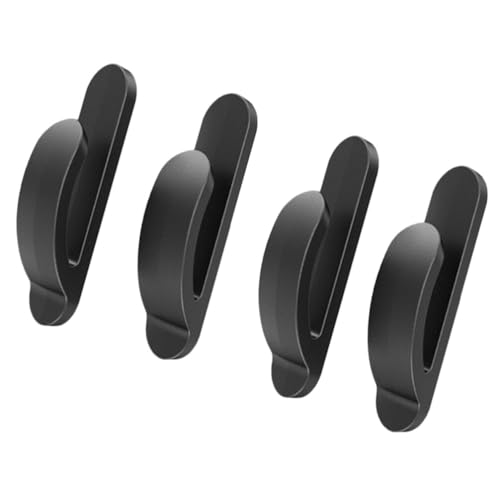 FAVOMOTO 4PCS Car Mini Hooks, Plastic Adhesive Car Dashboard Hook Seatback Organizer Vehicle Interior Accessories Stickers for Key Earphone Charging Cable
