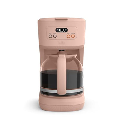 bella 12 Cup Programmable Coffee Maker, Reusable Dishwasher Safe Accessories, Easy LCD display, Auto Shutoff, 900 watt, Blossom - color: Blossom