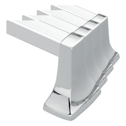 Moen Contemporary Chrome 24-Inch Bathroom Towel Bar, Wall Mounted Towel Hanger, 2224 (Pack of 4) - size: 24 Inch (Pack of 4)