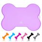 Super Design Dog Food Mat Dog Bowl Mat for Food and Water Silicone Non Spill Cat Feeding Mat Puppy Placemat Waterproof - 20.5" x 14.5", Purple - color: Purple