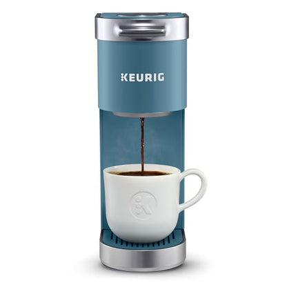 Keurig K-Mini Plus Single Serve K-Cup Pod Coffee Maker, with 6 to 12oz Brew Size, Stores up to 9 K-Cup Pods, Travel Mug Friendly, Evening Teal - color: Evening Teal