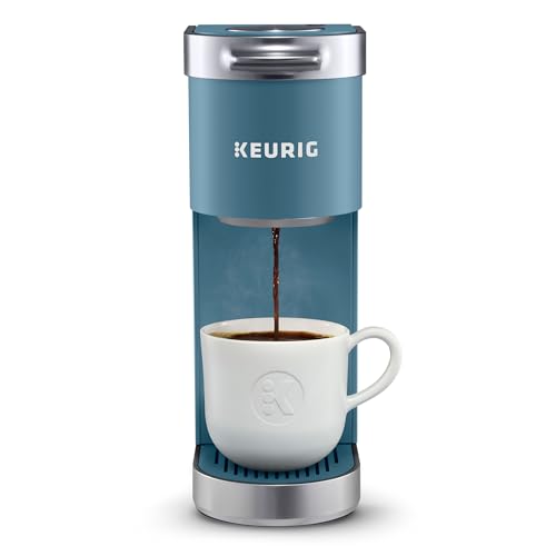Keurig K-Mini Plus Single Serve K-Cup Pod Coffee Maker, with 6 to 12oz Brew Size, Stores up to 9 K-Cup Pods, Travel Mug Friendly, Evening Teal - color: Evening Teal