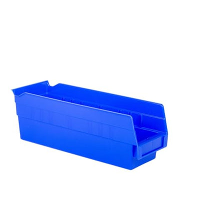 HE HUDSON EXCHANGE 12" x 4" x 4" Plastic Nesting Storage 12” Shelf Bin, Blue - color: Blue, size: 1 Pack