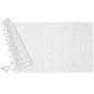 Non Slip Bathtub Mat for Bath Tub Shower Safety - Natural Rubber Mat with Suction Cups ＆ Drain Holes - BPA/PVC Free Large Bathroom Mat - Machine Washable - Unique Diamond Pattern - 17 × 35 Inch - color: White, size: 35" x 17" (Rectangular)