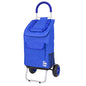 dbest products Trolley Dolly Blue Foldable Shopping cart for Groceries with Wheels and Removable Bag and Rolling Personal Handtruck, Standard - color: Blue, style: Cart