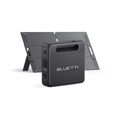 BLUETTI Handsfree 1 Solar Generator with 100W Solar Panel (Ships Separately), 268.8Wh 300W LiFePO4 Battery, 5 Output Ports, Portable Power Station for Camping, Drones (Backpack Not Included) - style: BLUETTI Handsfree 1 power station+100W Solar Panel