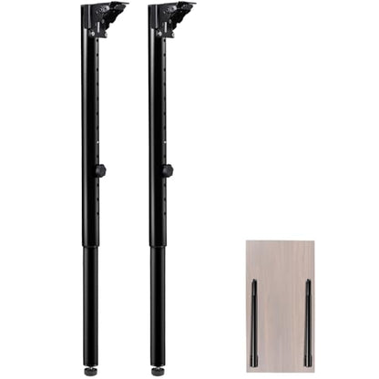 Folding Adjustable Table Legs 2 PCS for Outdoor Camper, RV | Adjustable Height 22.5”- 34.5” DIY Desk Legs, Foldable Furniture Legs for Coffee Dinner Table, Tabletops, Kitchen - size: Adjustable Height - 22.5”- 34.5”
