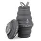 HYDAWAY 17oz Collapsible Water Bottle - BPA-Free, Leakproof, Lightweight, and Space-Saving - Perfect for Travel, Hiking, and Everyday Hydration - color: Basalt