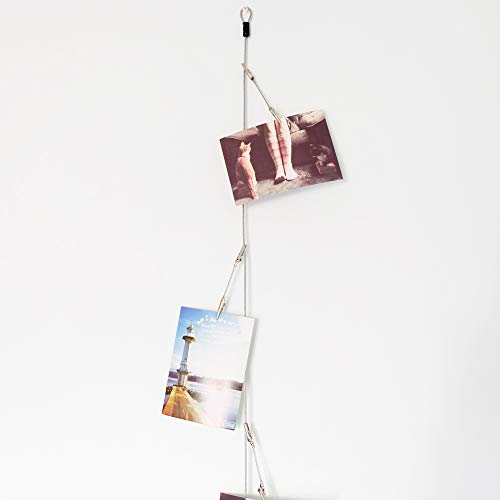 TFu Wall Hanging Photo Display, DIY Picture Photo Frame String with 12 Clips for Hanging Photos Notes and Artworks (Adjustable Alligatory Clip) - size: Adjustable Alligatory Clip