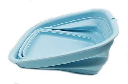 SAMMART 7.7L (2 Gallon) Collapsible Tub - Foldable Dish Tub - Portable Washing Basin - Space Saving Plastic Washtub (Sea Angel, S) - color: Sea Angel, size: Small