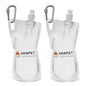 VANPET 1L Hiking Collapsible Water Bottles, 33OZ BPA-Free Plastic Flasks, Reusable Drink Bags, Foldable Backpacking Water Bottle for Travel Camping Hiking (2-Pack) - color: 2-Pack