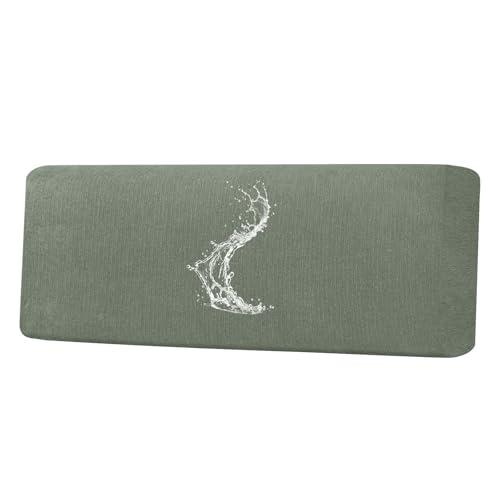 Waterproof Couch Cushion Covers - Stretch Washable Slipcover with Elastic Non-Slip Design, Furniture Protector for Pets,Kids (1 Cushion Sofa, Green) - color: Green, size: 1 Cushion Sofa