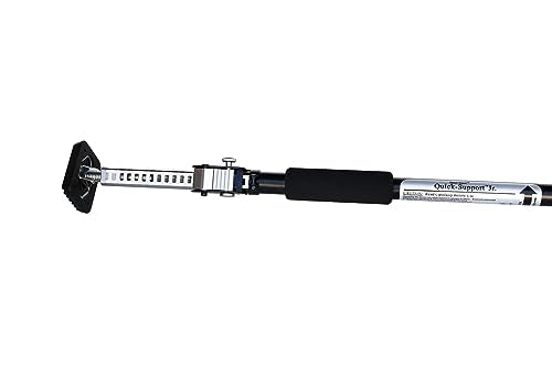 Heavy Duty Truck Cargo Bar - Adjustable QSP-360 Truck Bed Organizer with Weight Capacity 175 lbs. - Self-Locking Spring Ratchet Load Lock Bar - Extends 3.6 to 6 Ft, Ideal for Car, SUV & Truck - color: Black