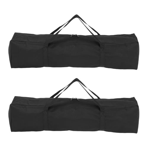 HARFINGTON 2pcs Camping Chair Replacement Bag 25.6" x 5.9" Folding Chair Carry Bag Oxford Cloth Storage Tent Bag with Handle Strap for Travel Outdoor Camping Sports, Black - size: 25.6" x 5.9"