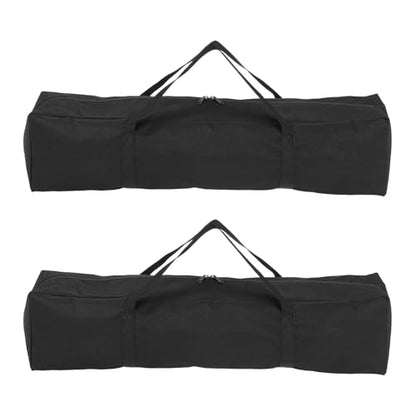 HARFINGTON 2pcs Camping Chair Replacement Bag 25.6" x 5.9" Folding Chair Carry Bag Oxford Cloth Storage Tent Bag with Handle Strap for Travel Outdoor Camping Sports, Black - size: 25.6" x 5.9"