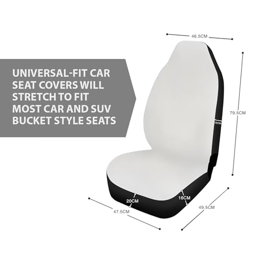 Bulopur Cute Black Gray Skull Set of 2 Car Seat Covers Universal Auto Front Seats Protector Fits for Car,SUV Sedan,Truck - color: Black Gray Skull Floral
