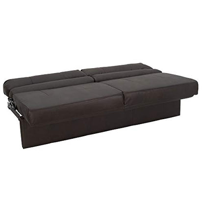 RecPro Charles RV Jackknife Sofa | Love Seat | Sleeper Sofa | Length Options 62", 68", 72" (62 Inch, Chestnut) - color: Chestnut, size: 62 Inch