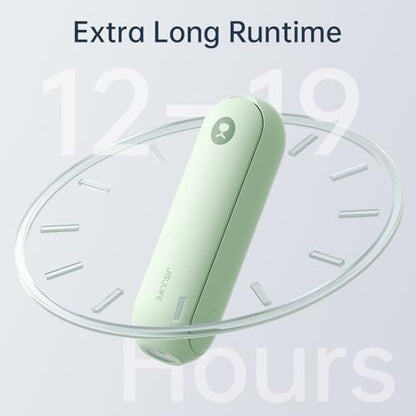 JISULIFE Portable Handheld Fan, Mini Personal 3-In-1 with Power Bank&Flashlight, 12-19 Hrs USB Rechargeable Battery Pocket Fan for Travel/Summer/Vacation/Concert, Essential Gifts for Men/Women-Green - color: Mint Green