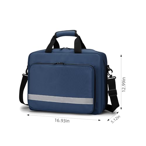 Medical Bag Empty First Aid Bag Emergency Medicine Bag with 5 transparent visible pouches,Medical Bag Organizer Empty Medicine Mag for Traveling nurses