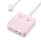135W Charging Station USB C Power Strip,6-in-1 GaN USB C Charger Block with Plug &5ft Cord,2 AC,2 USB-A,2 USB-C,PD 65W Laptop Charger for MacBook,iPhone 16/15/14,Desktop Fast Charging for Home,Office