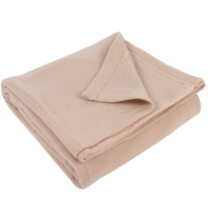 (24 Pack) Bulk Fleece 50x60 Throw Blankets for Wedding Favors, Homeless Women, Men, Homes, Bed, Sofa, Couch, Office, Pet Blankets, Travel | Soft Warm Lightweight Throw Blankets in Bulk (Khaki) - color: Khaki