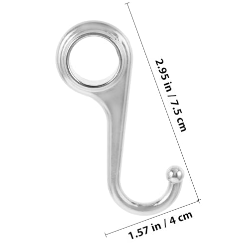 5pcs Multi-Purpose Metal Hooks for Kitchen and Bathroom, Silver Heavy Duty Wall Mount Clothes and Key Hanging Organizer, Space-Saving Home Storage Utility Hooks