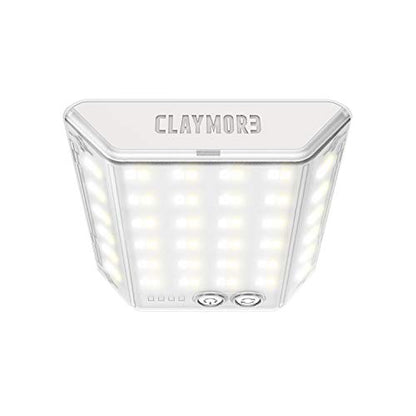 CLAYMORE 3Face Mini (Light Gray) - Lightweight and Portable LED Area Light for Outdoors, Camping, Tent, Emergency, and Industrial Use. Rechargeable Lantern with USB-C, Up to 60 Hours Battery Life. - style: Light Gray (3Face)