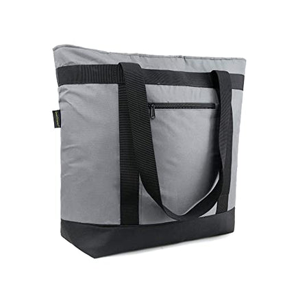 BeeGreen Insulated Cooler Bag Leakproof Freezer Shopping Tote for Groceries Heavy Duty Thermal Food Delivery Bag - color: Gray, style: Sling Cooler