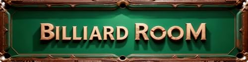 Vintage Tin Billiard Room Sign Retro Metal Sign Suitable For Home Street Shop Billiard Room - Multi-Purpose For Indoor Use Plaque 4x16 Inch - color: Billiard Room