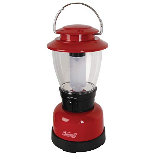 Coleman 400L LED Lantern, Water & Impact-Resistant Lantern with Carry Handle, Lifetime LED Lights Never Need Replacing, 4D Battery not Included - size: One Size
