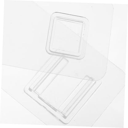 Transparent Adhesive Wall Hooks 20 Sets Clear Sticky Hooks No Damage Self-Adhesive Small Hooks for Hanging Kitchen Bathroom Power Strip Router Organizer