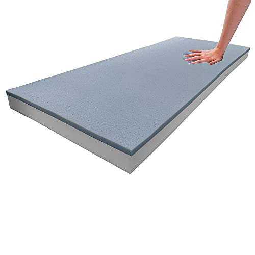 Foamma 3" x 24" x 84" Gel Memory Foam (Chair Cushion Foam for Dining Chairs, Wheelchair Seat Cushion) - color: Gel Memory Foam, size: 3" x 24" x 84"