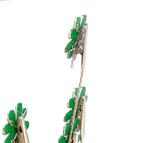 8-Branch Family Tree Picture Frame Holder, Card Photo Clips Holder Desk Stand for Memo Paper Note Photo Christmas Wedding Card Display (Green Clover) - style: Clover